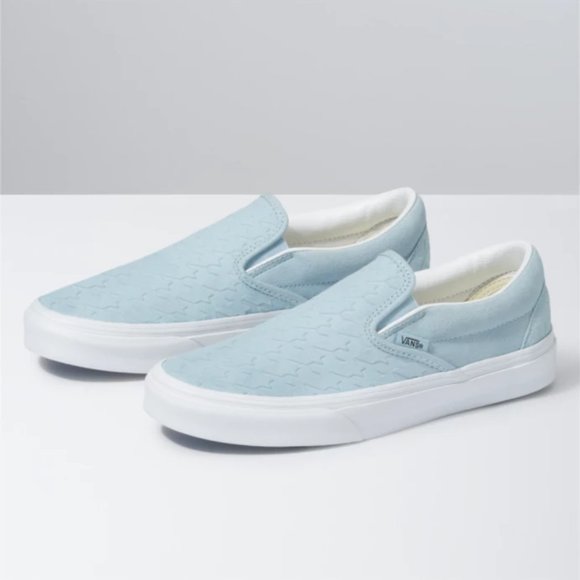 [New] VANS CLASSIC SLIP-ON WINTER SKY/TRUE WHITE - Picture 4 of 5